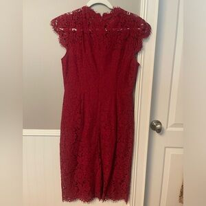 Merokeety Elegant lace cocktail length dress